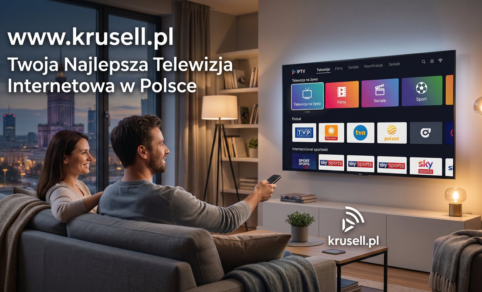 IPTV Polska Premium - Telewizja IPTV Poland 4K Krusell.pl