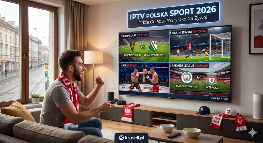 IPTV Polska Sport 2026 - Ekstraklasa Liga Mistrzów KSW UFC na żywo 4K - Krusell.pl